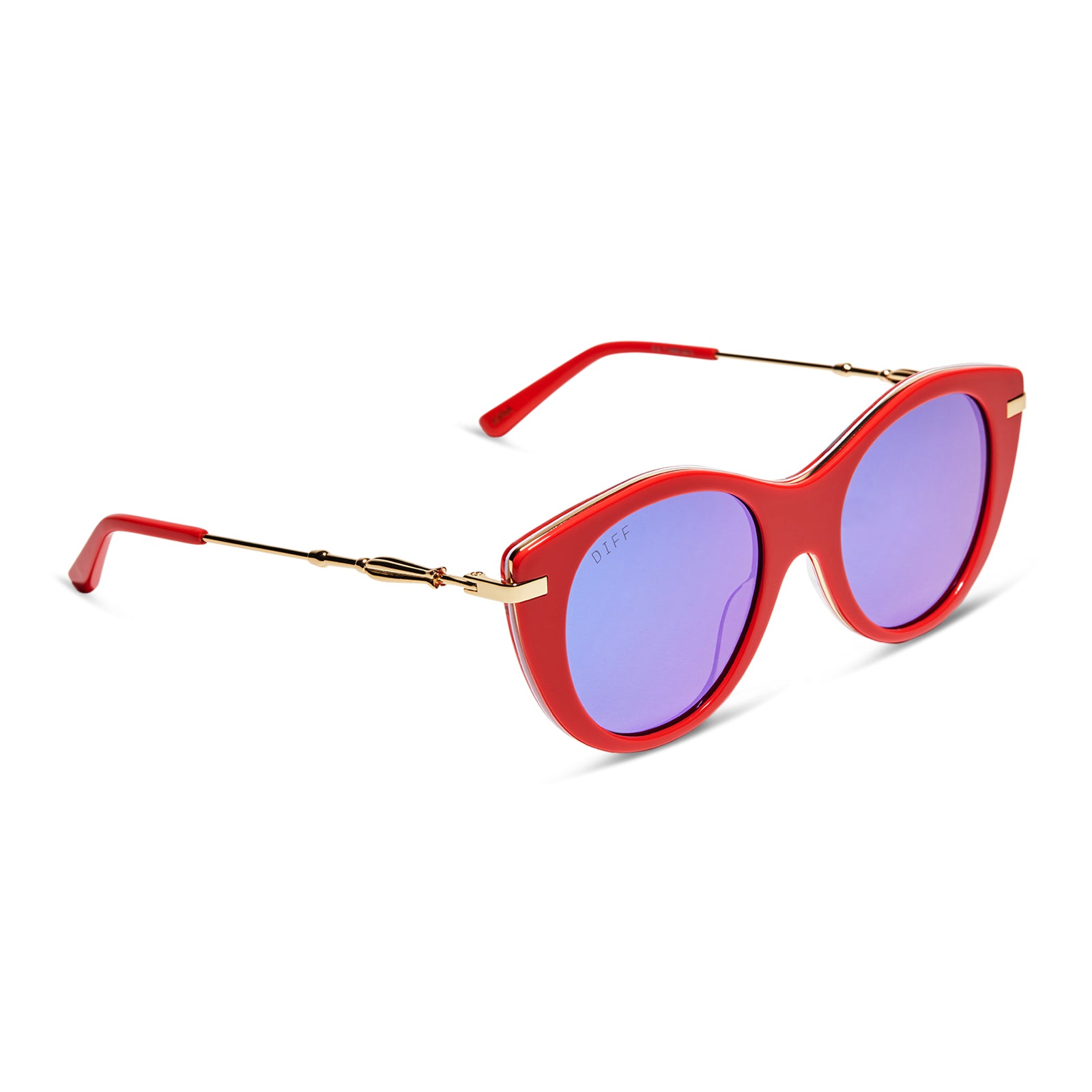 LUNA LOVEGOOD™ - LUNA PINK + PURPLE MIRROR SUNGLASSES - Image 2
