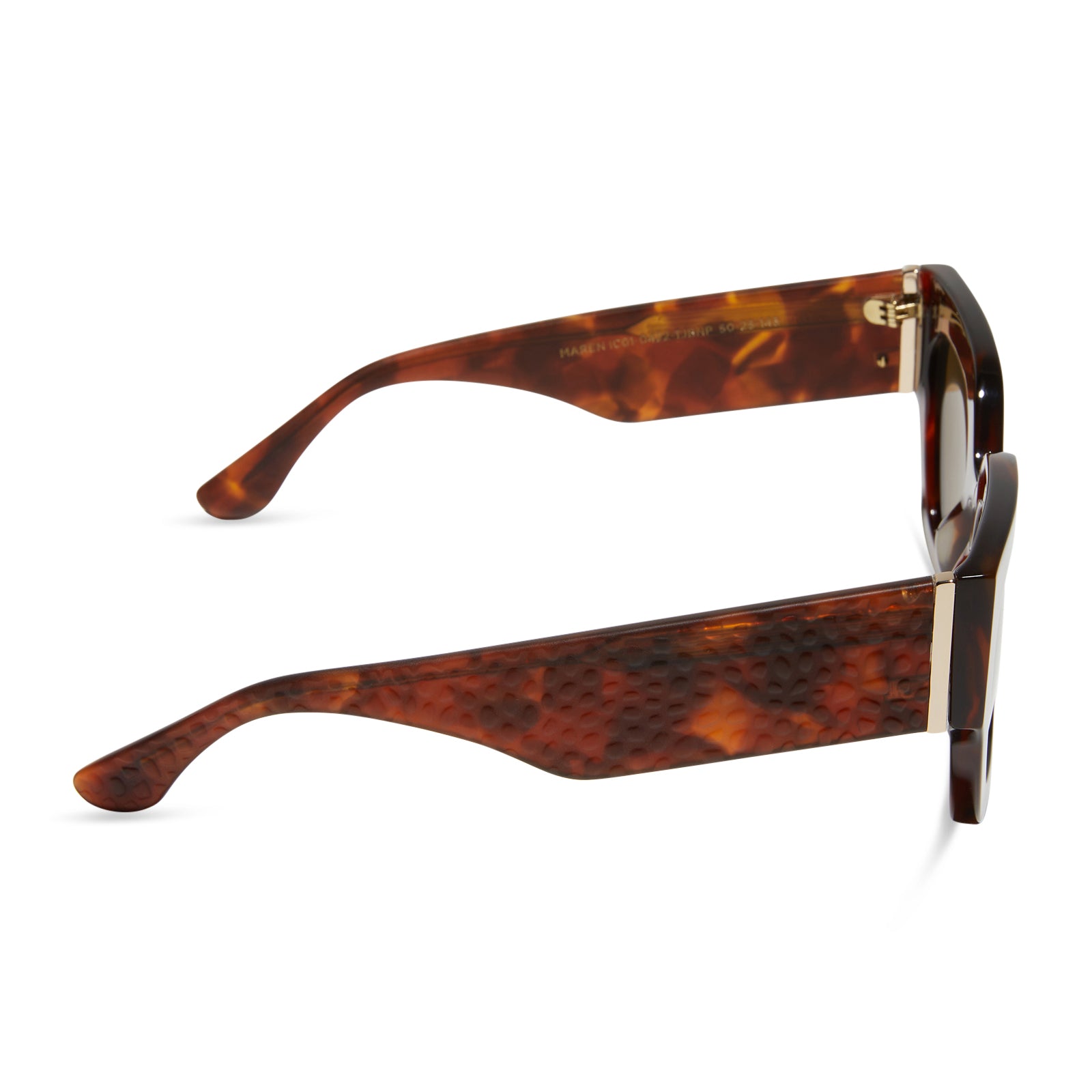 MAREN - SALTED CARAMEL TORTOISE + BROWN + POLARIZED SUNGLASSES - Image 3