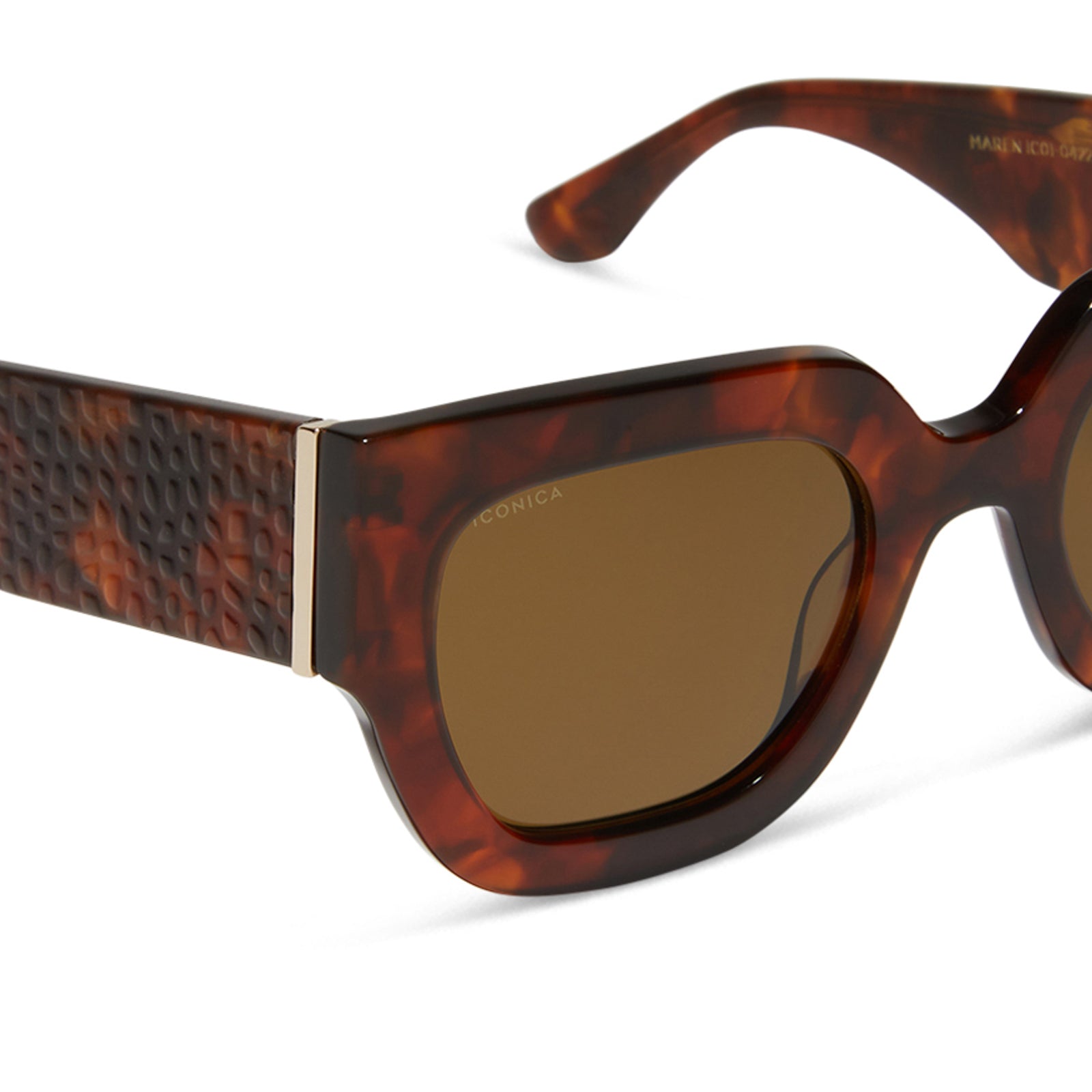 MAREN - SALTED CARAMEL TORTOISE + BROWN + POLARIZED SUNGLASSES - Image 6