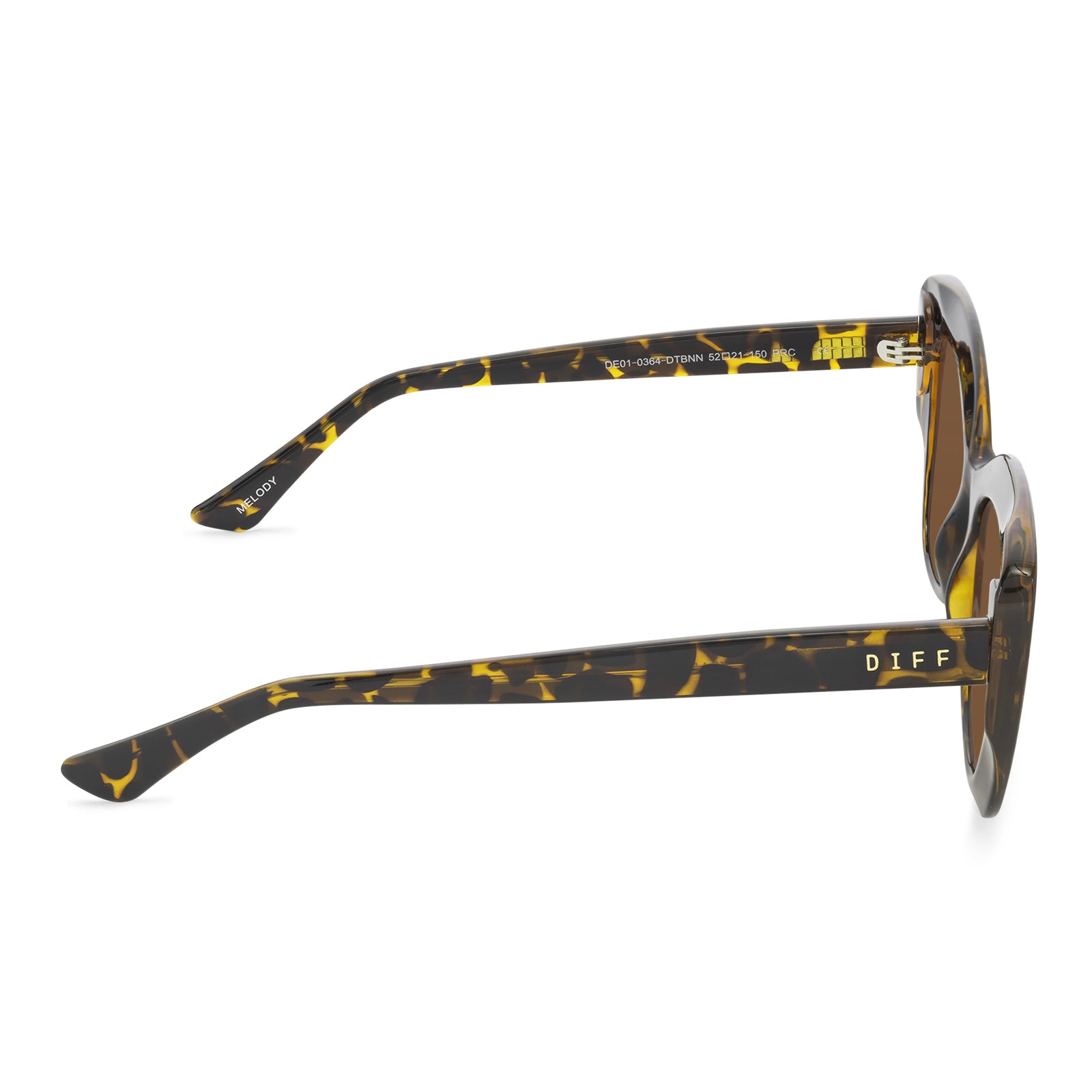 MELODY - DARK TORTOISE + BROWN SUNGLASSES - Image 3