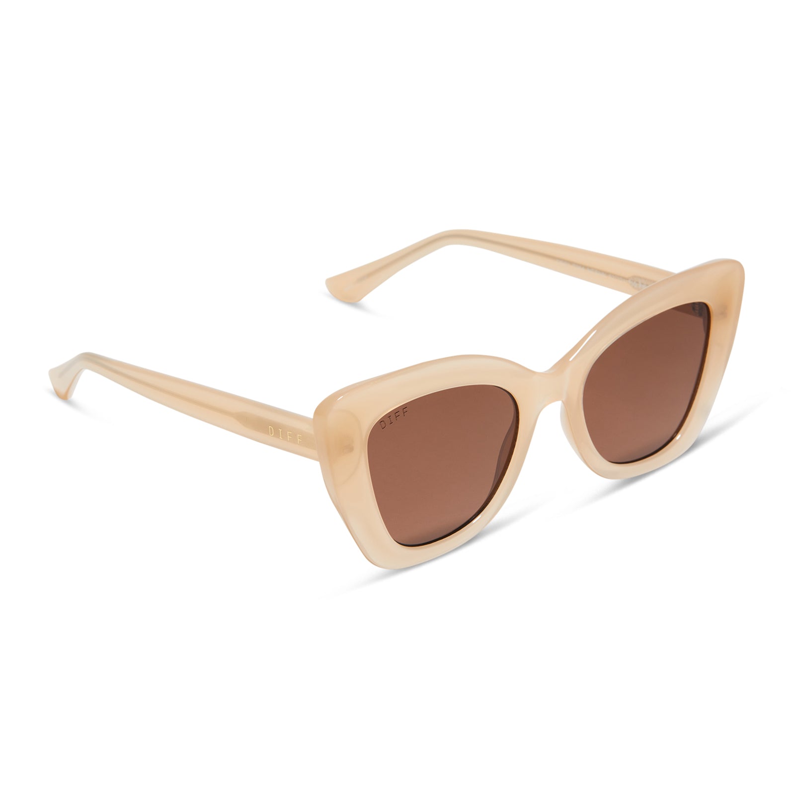 MELODY - MILKY NUDE + SOLID BROWN SUNGLASSES - Image 2
