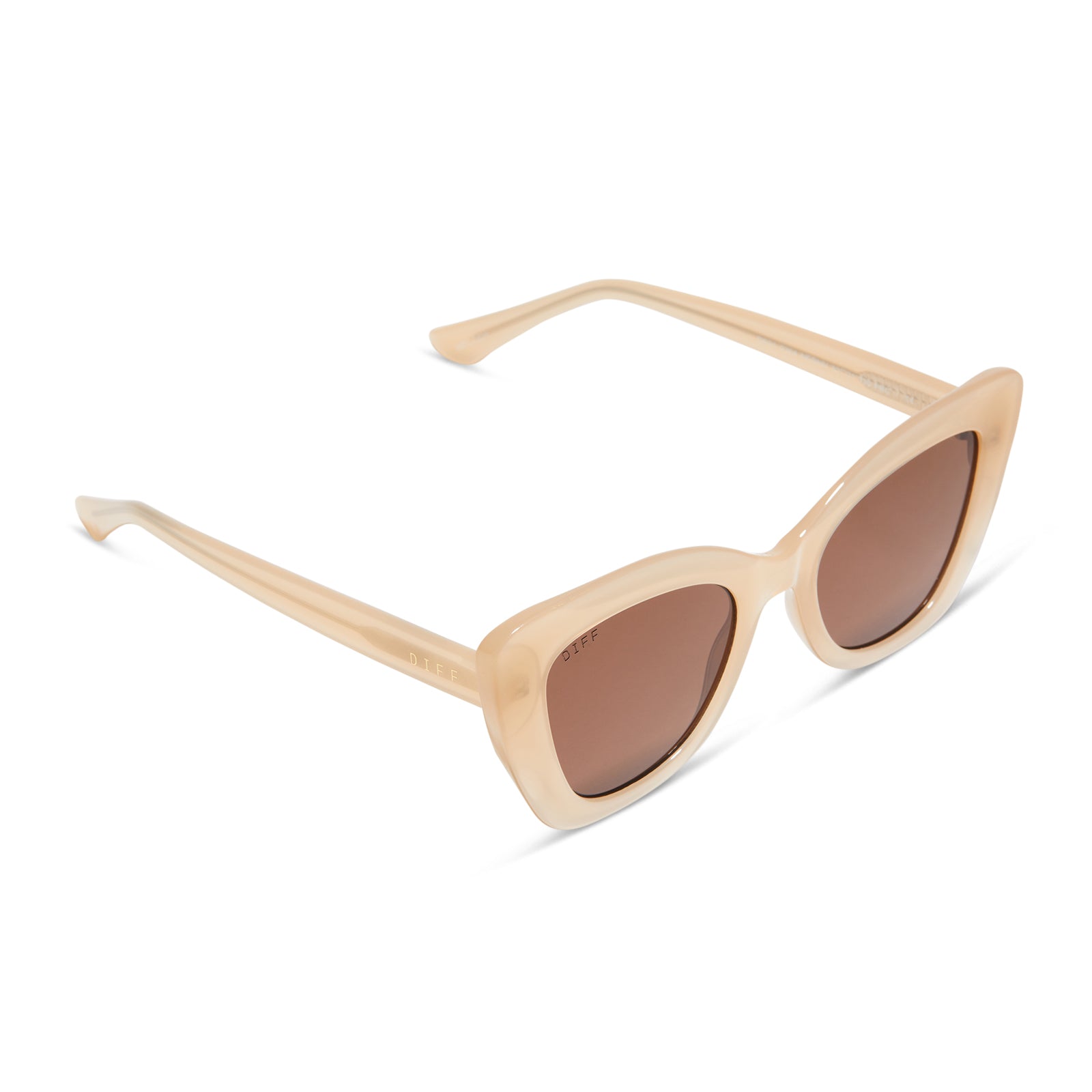 MELODY - MILKY NUDE + SOLID BROWN SUNGLASSES - Image 4