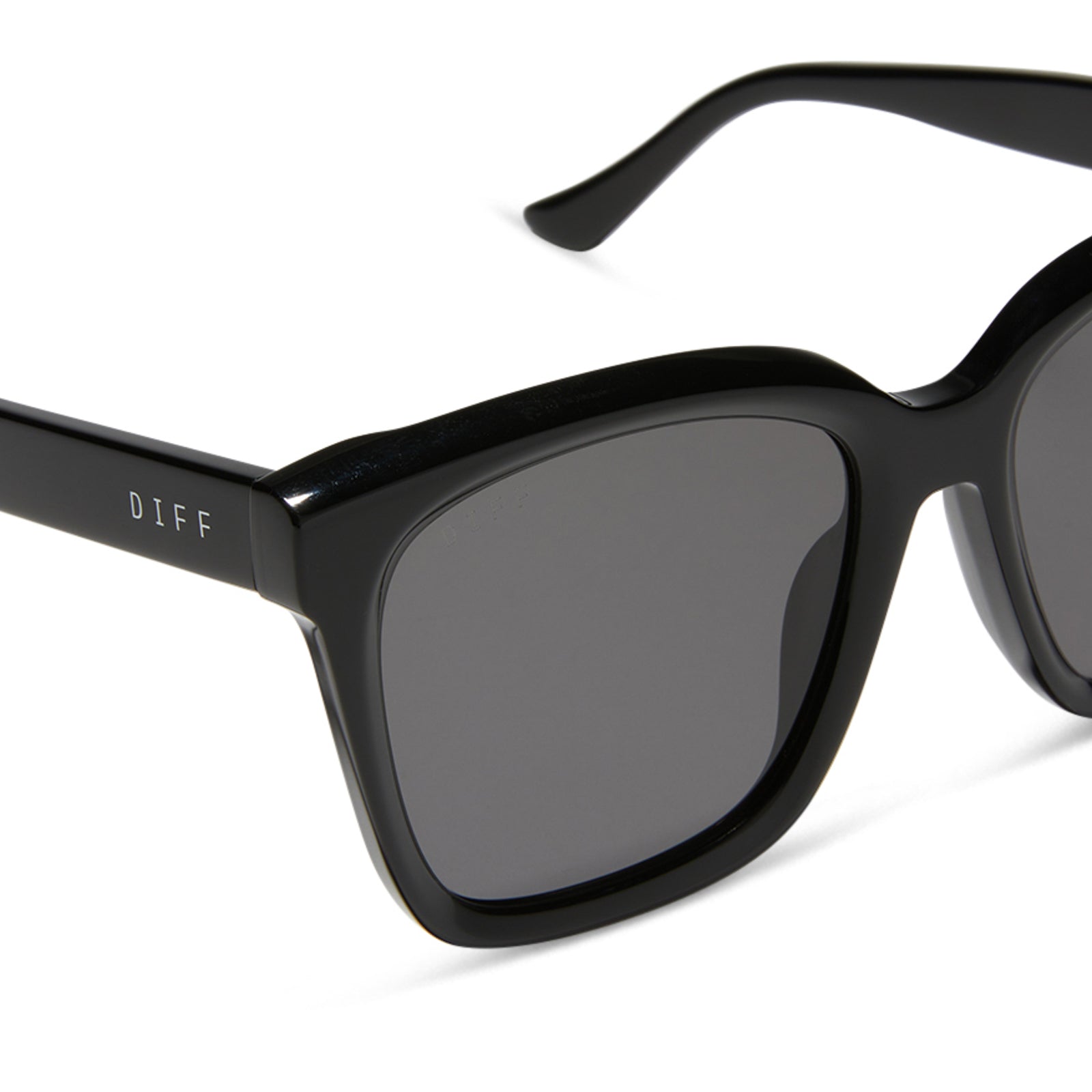 MEREDITH - BLACK + GREY SUNGLASSES - Image 4