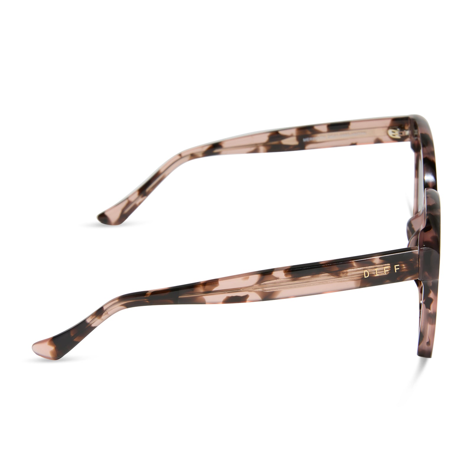 MEREDITH - HIMALAYAN TORTOISE + LIGHT PINK MIRROR SUNGLASSES - Image 3