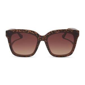 MEREDITH II - ANIMAL + BROWN GRADIENT SUNGLASSES