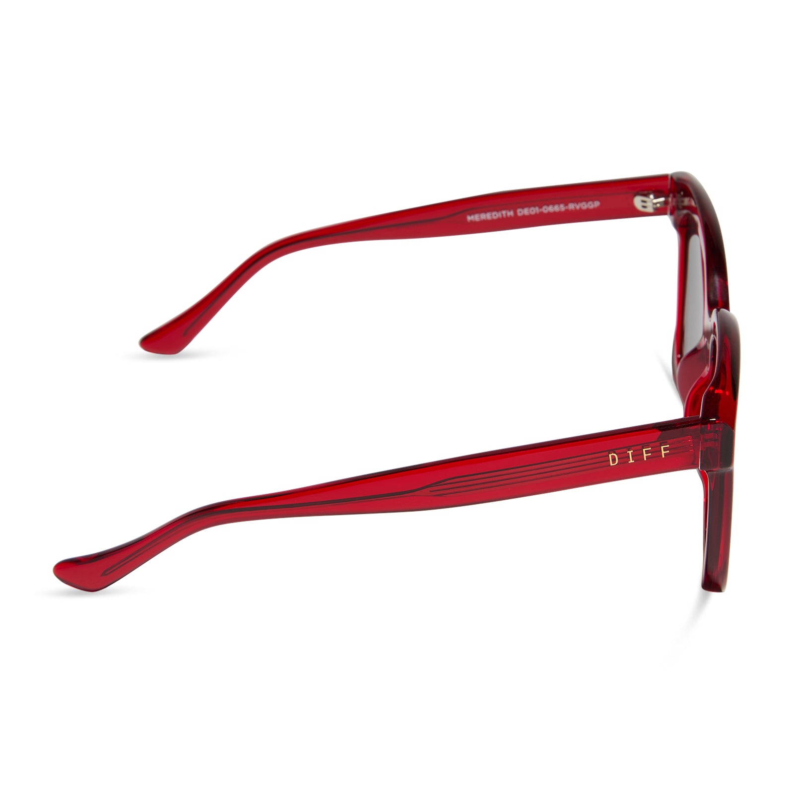 MEREDITH - RED HOT SUMMER + GREY GRADIENT + POLARIZED SUNGLASSES - Image 3