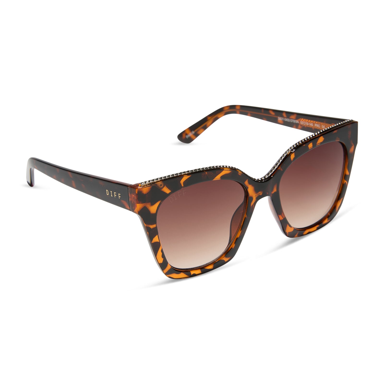 PARIS - DARK TORTOISE + BROWN GRADIENT SUNGLASSES - Image 2