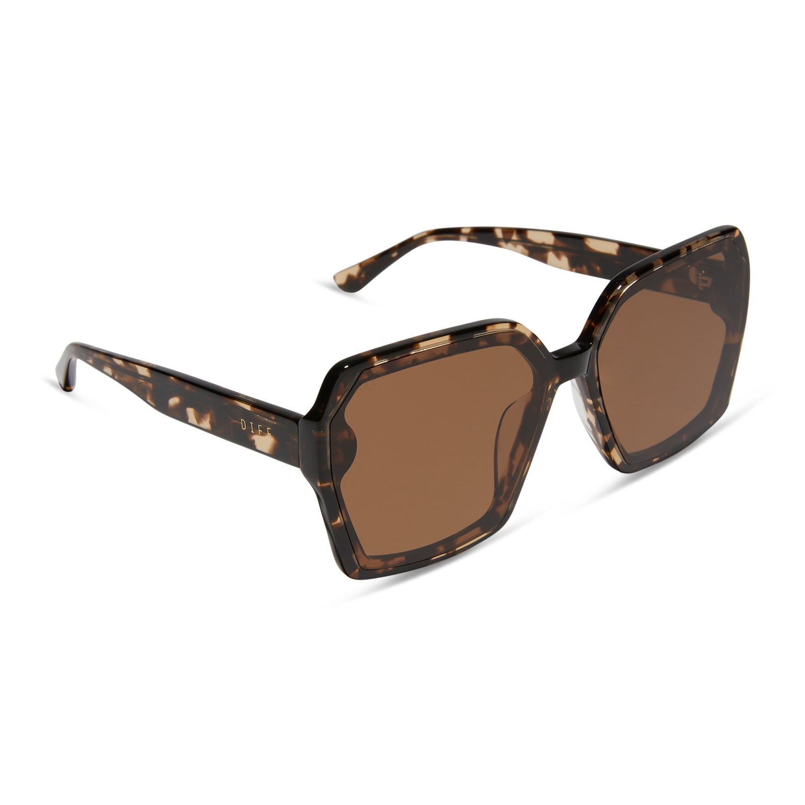 PRESLEY - ESPRESSO TORTOISE + BROWN SUNGLASSES - Image 2