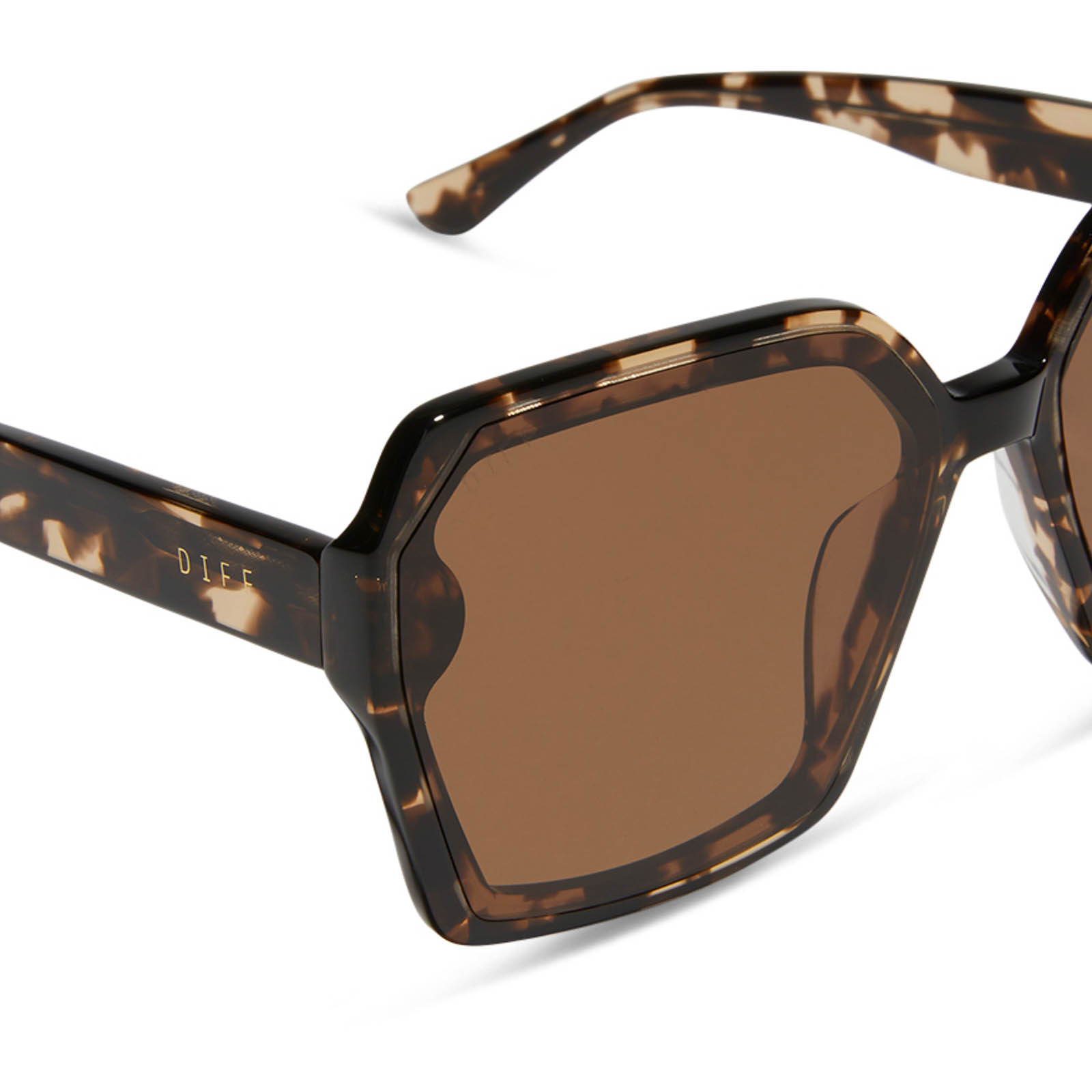 PRESLEY - ESPRESSO TORTOISE + BROWN SUNGLASSES - Image 4