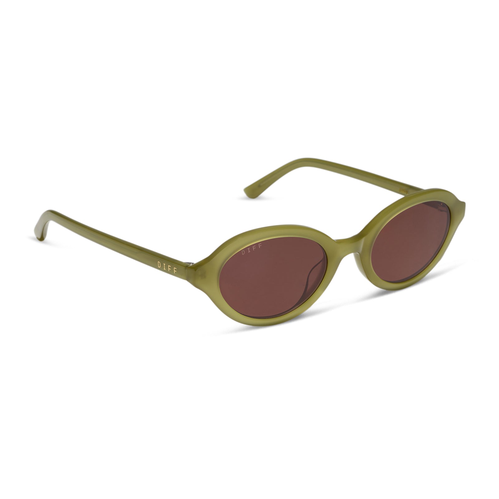 JULIA - OAKMOSS GREEN + BROWN SUNGLASSES - Image 2