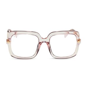 SANDRA - LIGHT PINK CRYSTAL + GLASSES