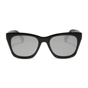 SEAN - BLACK + GREY MIRROR SUNGLASSES