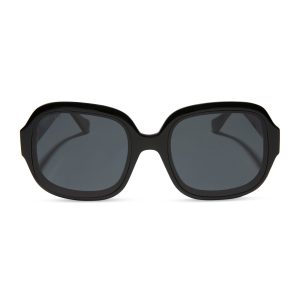 SERAPHINA - BLACK + GREY + POLARIZED SUNGLASSES