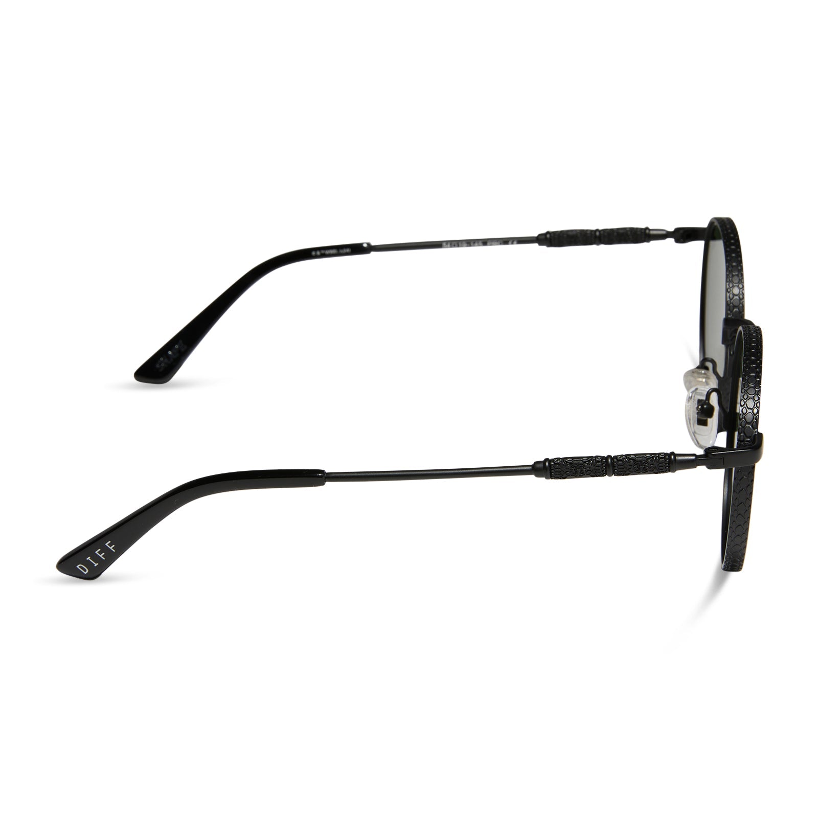 SNAPE™️ - MATTE BLACK METAL + GREEN MIRROR SUNGLASSES - Image 5
