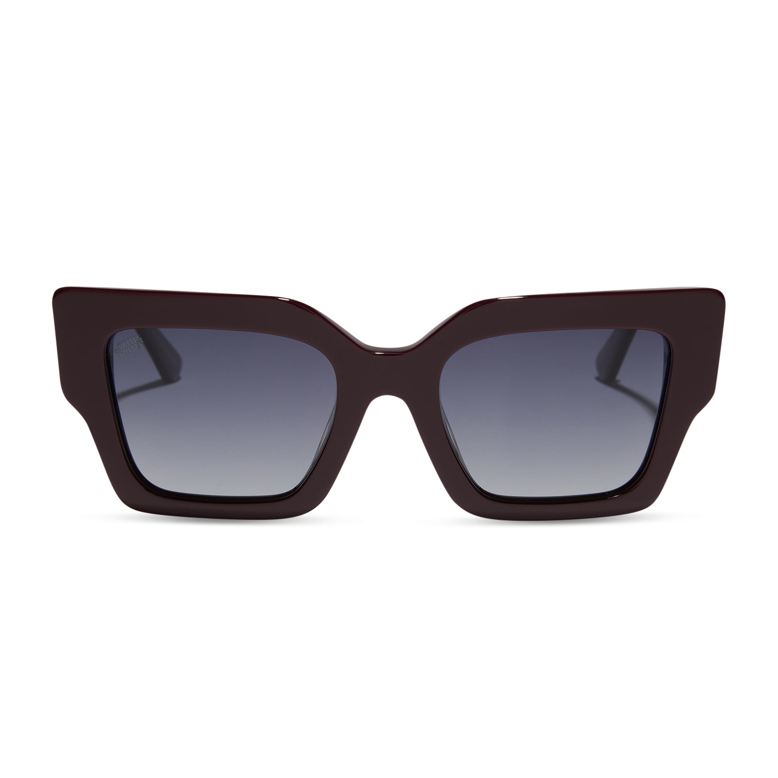 GENERAL LEIA™ - REGAL AUBERGINE CRYSTAL + SPACE GREY GRADIENT + POLARIZED SUNGLASSES