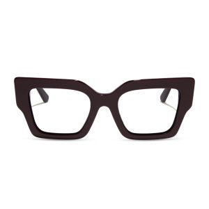 GENERAL LEIA™ - REGAL AUBERGINE CRYSTAL + GLASSES