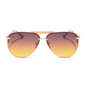 TAHOE - GOLD + INCA GRADIENT SUNGLASSES