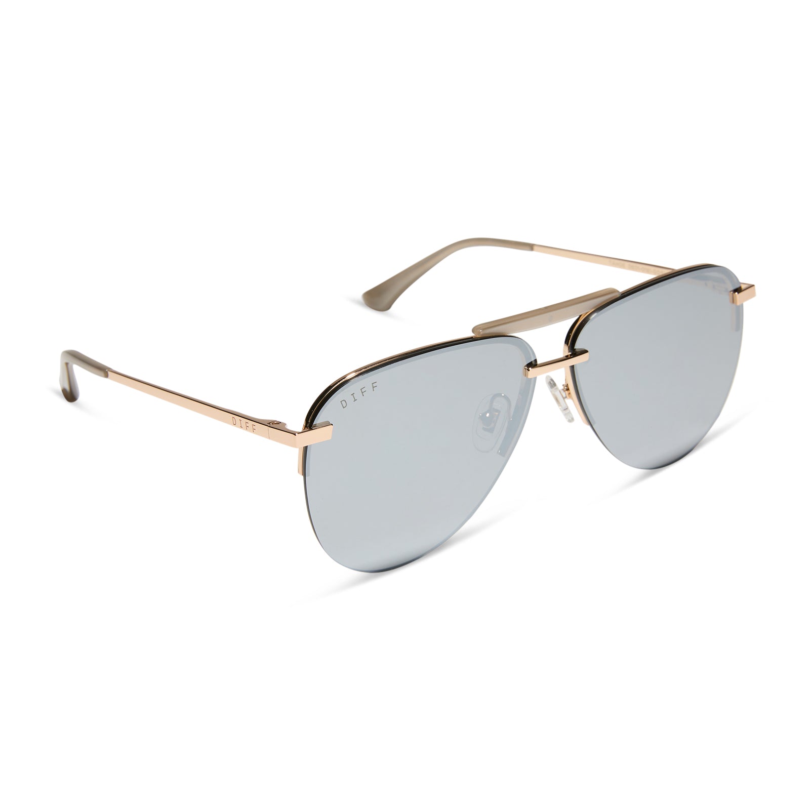 TAHOE - GOLD + SILVER CHROME MIRROR SUNGLASSES - Image 2