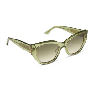 THAILAND - LIGHT GREEN CRYSTAL + OLIVE GRADIENT SUNGLASSES