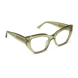 THAILAND - LIGHT GREEN CRYSTAL + GLASSES