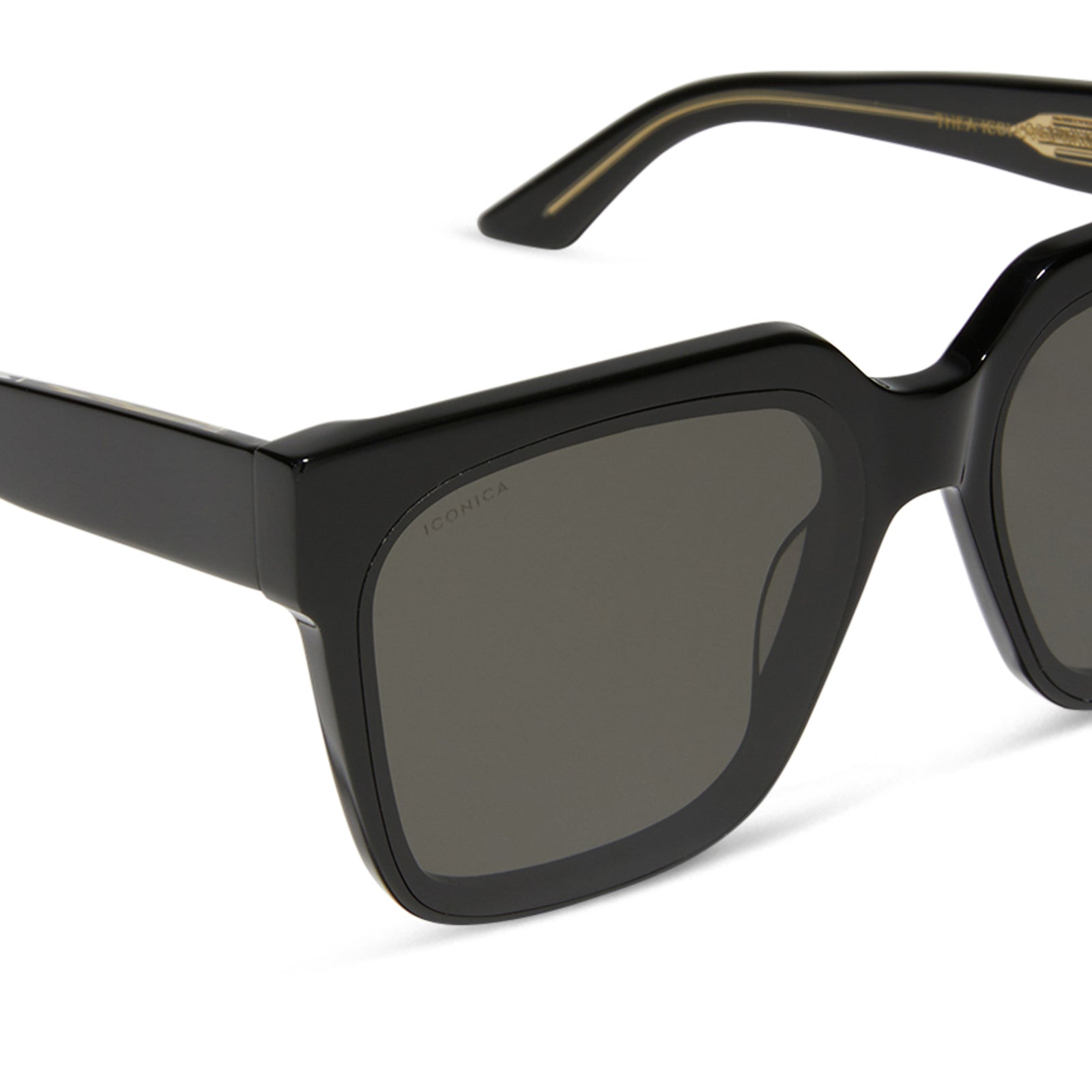 THEA - BLACK + GREY SUNGLASSES - Image 4