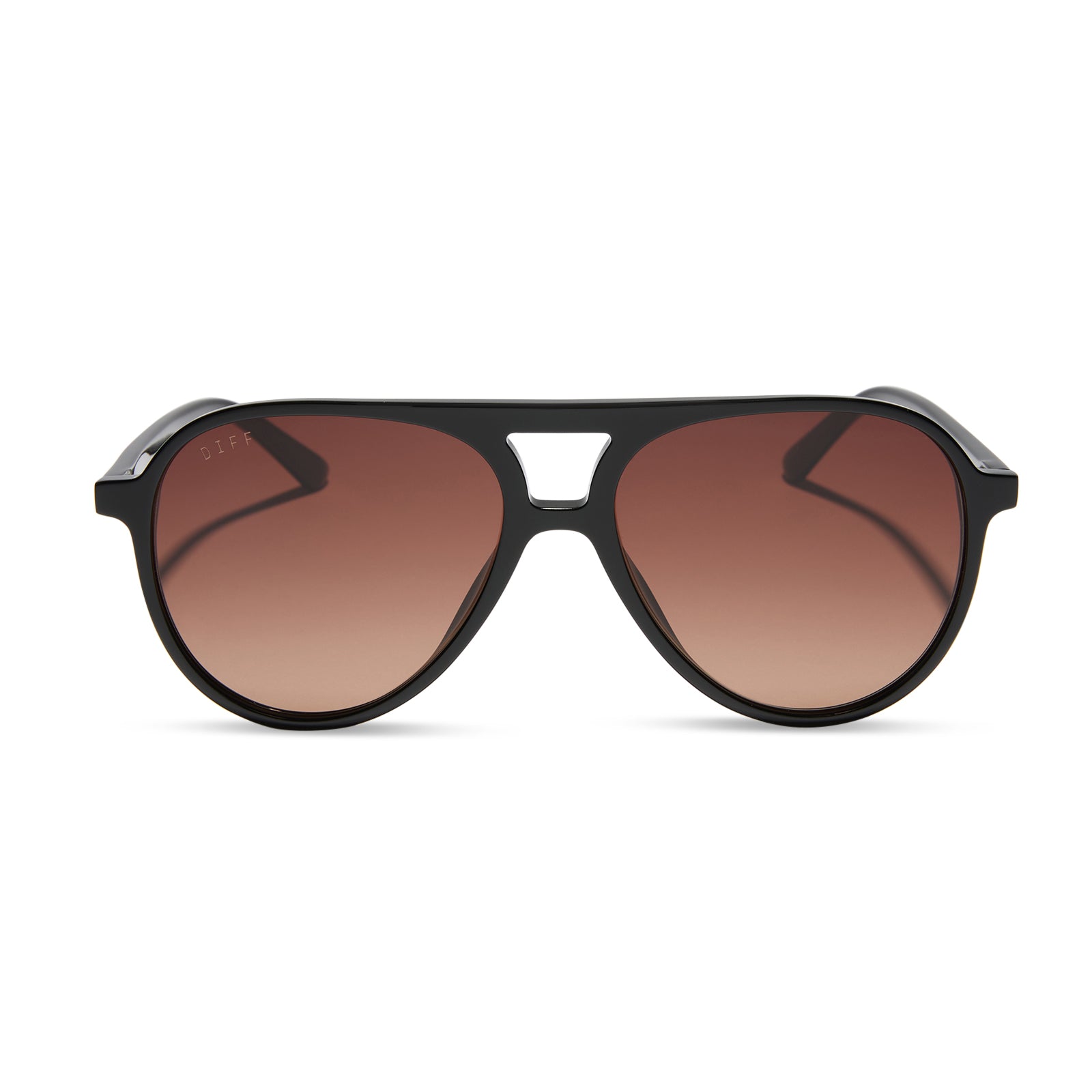 TOSCA II - BLACK + BROWN GRADIENT SUNGLASSES