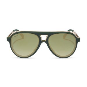TOSCA III - FAIRWAY GREEN + ALOE GREEN GRADIENT + LIGHT GOLD FLASH SUNGLASSES