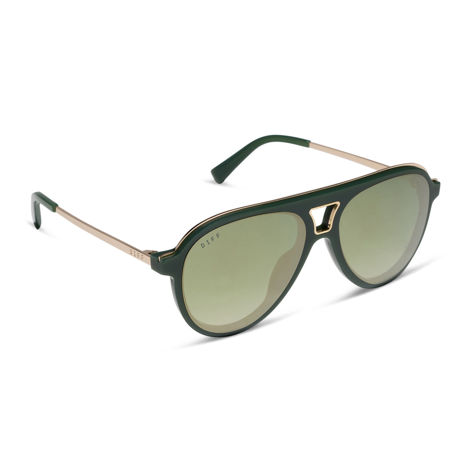 TOSCA III - FAIRWAY GREEN + ALOE GREEN GRADIENT + LIGHT GOLD FLASH SUNGLASSES - Image 2
