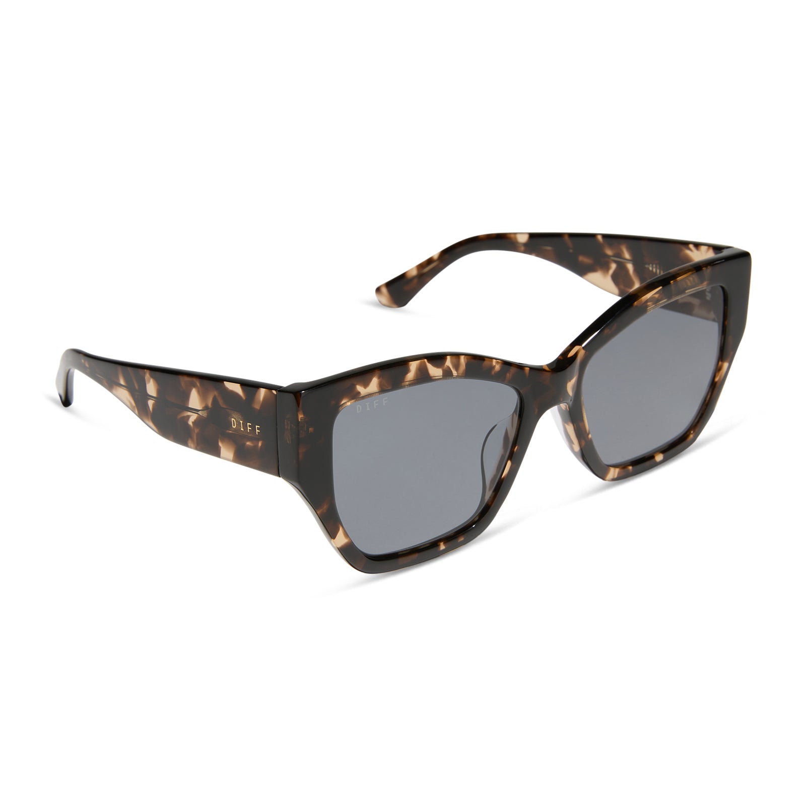 VIVIENNE - ESPRESSO TORTOISE + GREY + POLARIZED SUNGLASSES - Image 2