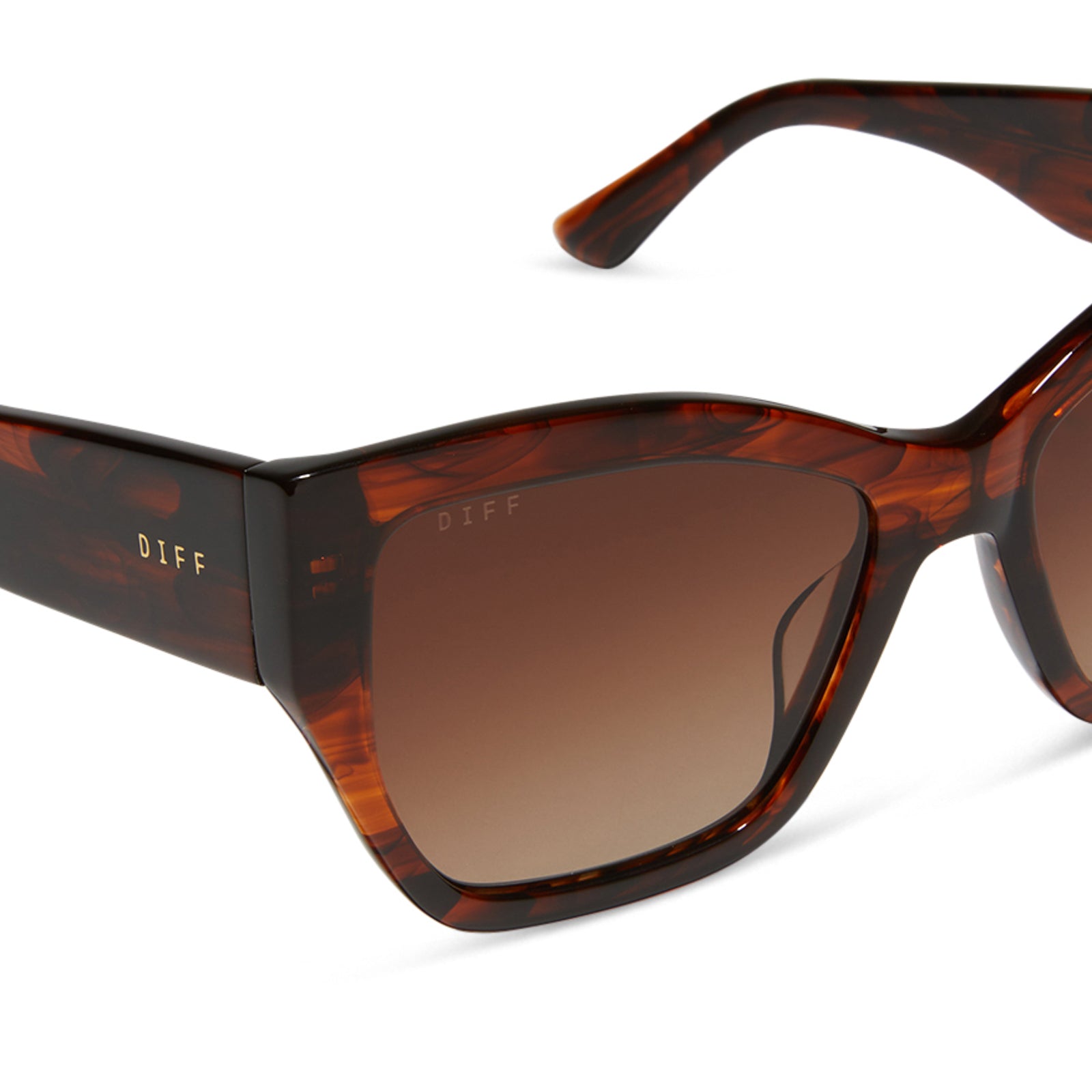 VIVIENNE - SEQUOIA TORTOISE + BROWN GRADIENT + POLARIZED SUNGLASSES - Image 4