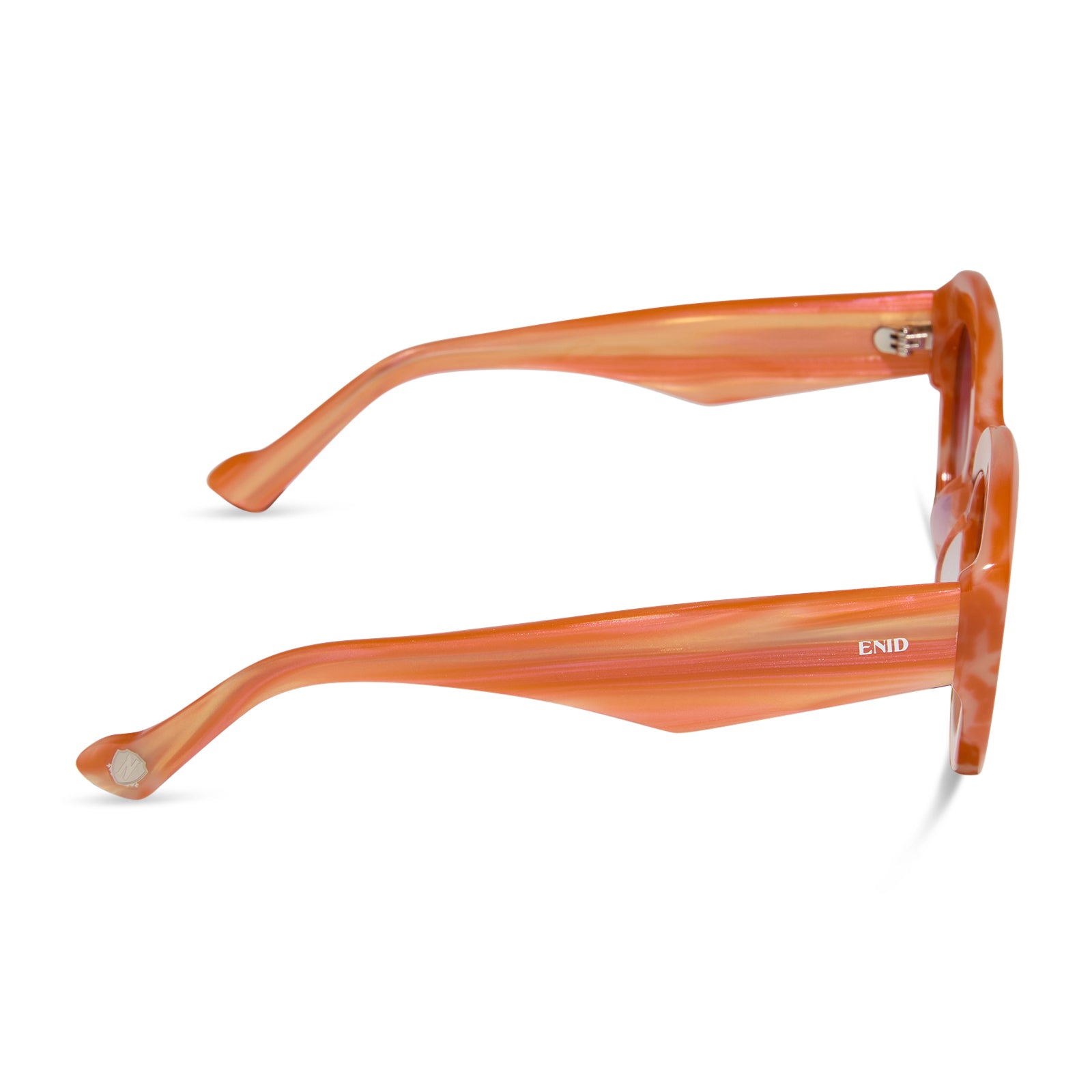 ENID SINCLAIR - ENIDS PINK + ORANGE STRIPE SWEATER + ROSY HIGHLIGHT SUNGLASSES - Image 4