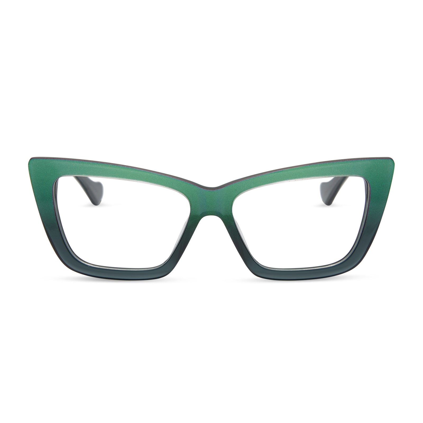 ELPHABA EMERALD - ENCHANTING EMERALD TO BLACK + GLASSES