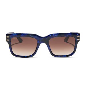 PRINCE FIYERO - MIDNIGHT BLUE TORTOISE + WARM BROWN SUNGLASSES