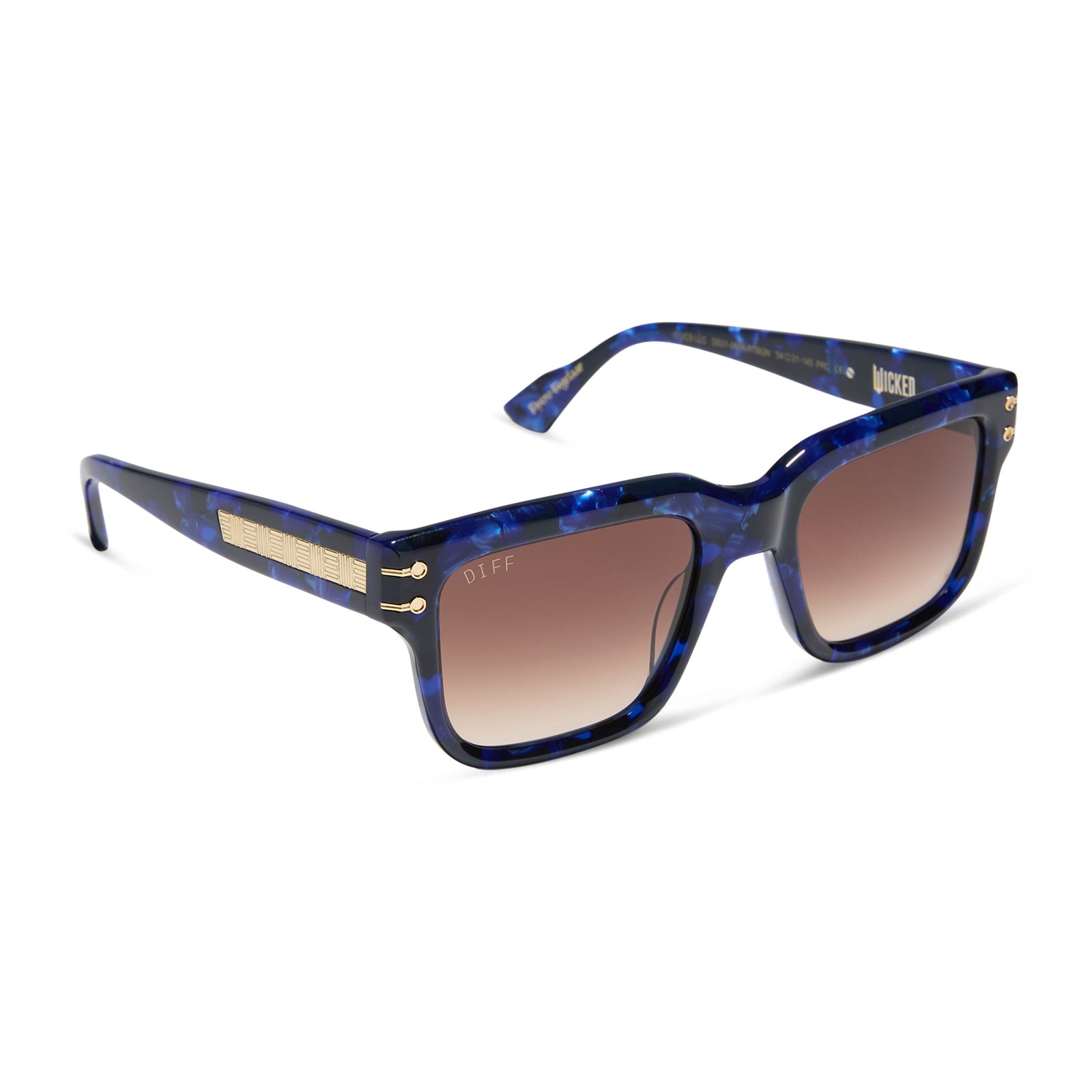PRINCE FIYERO - MIDNIGHT BLUE TORTOISE + WARM BROWN SUNGLASSES - Image 2