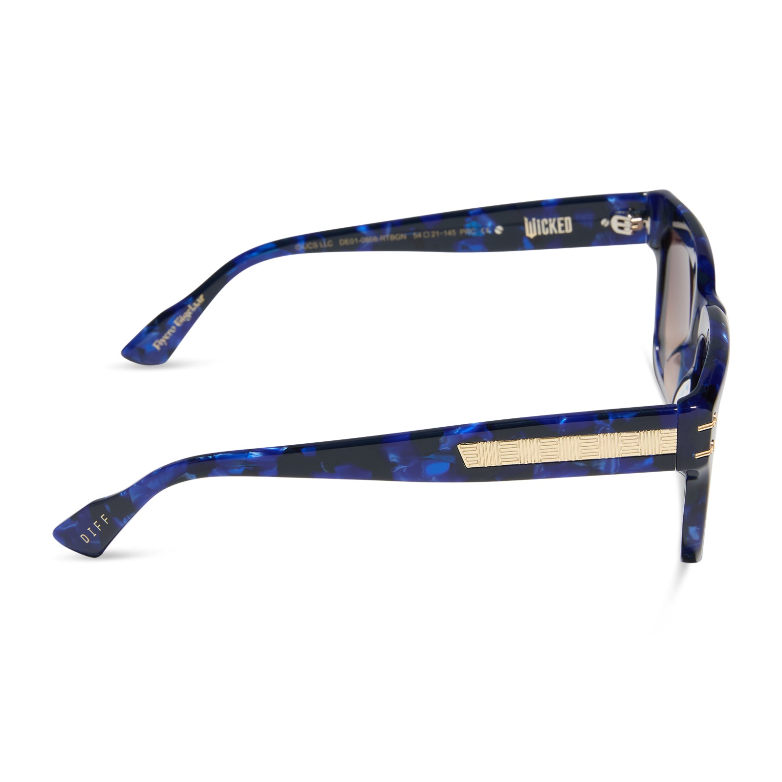 PRINCE FIYERO - MIDNIGHT BLUE TORTOISE + WARM BROWN SUNGLASSES - Image 3