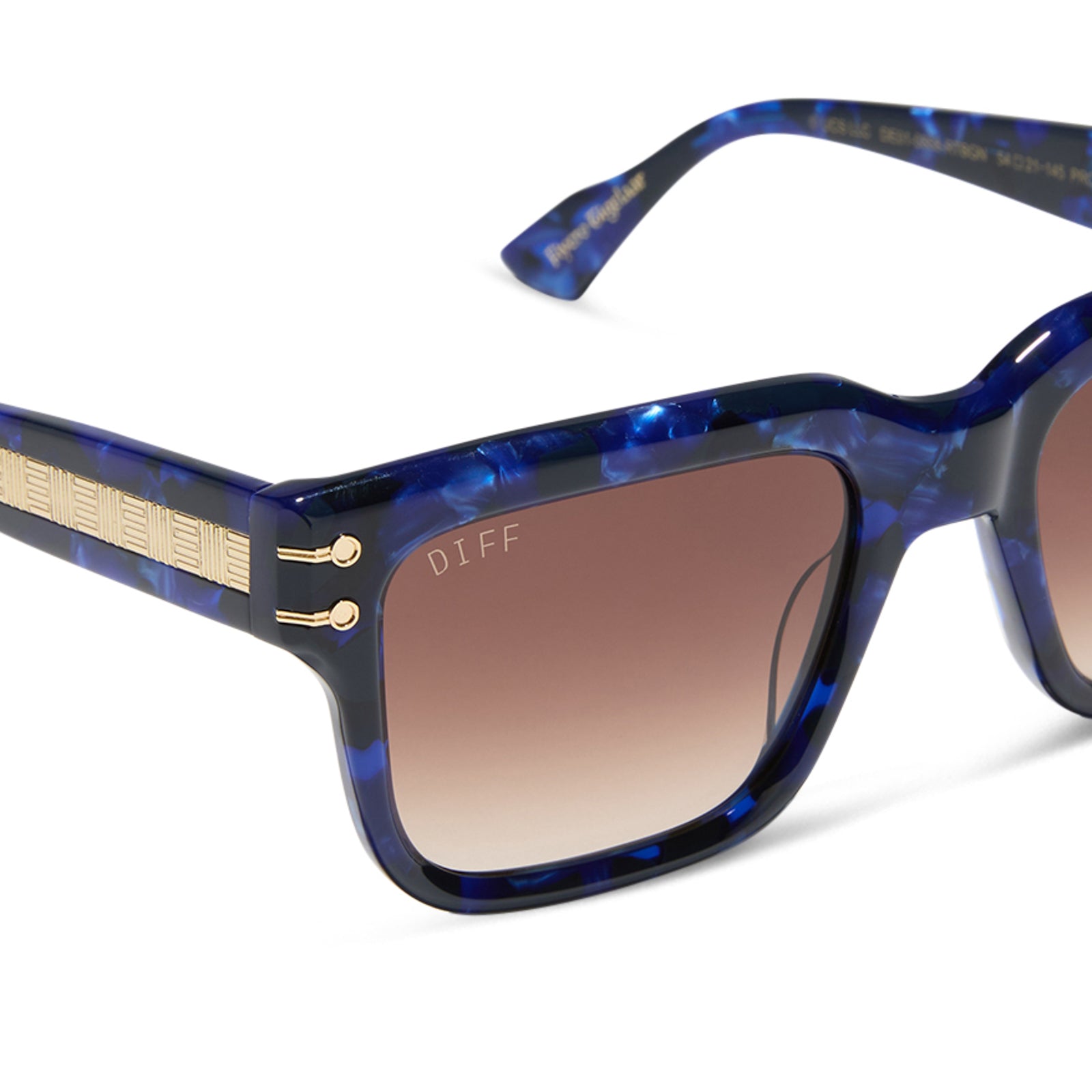 PRINCE FIYERO - MIDNIGHT BLUE TORTOISE + WARM BROWN SUNGLASSES - Image 4