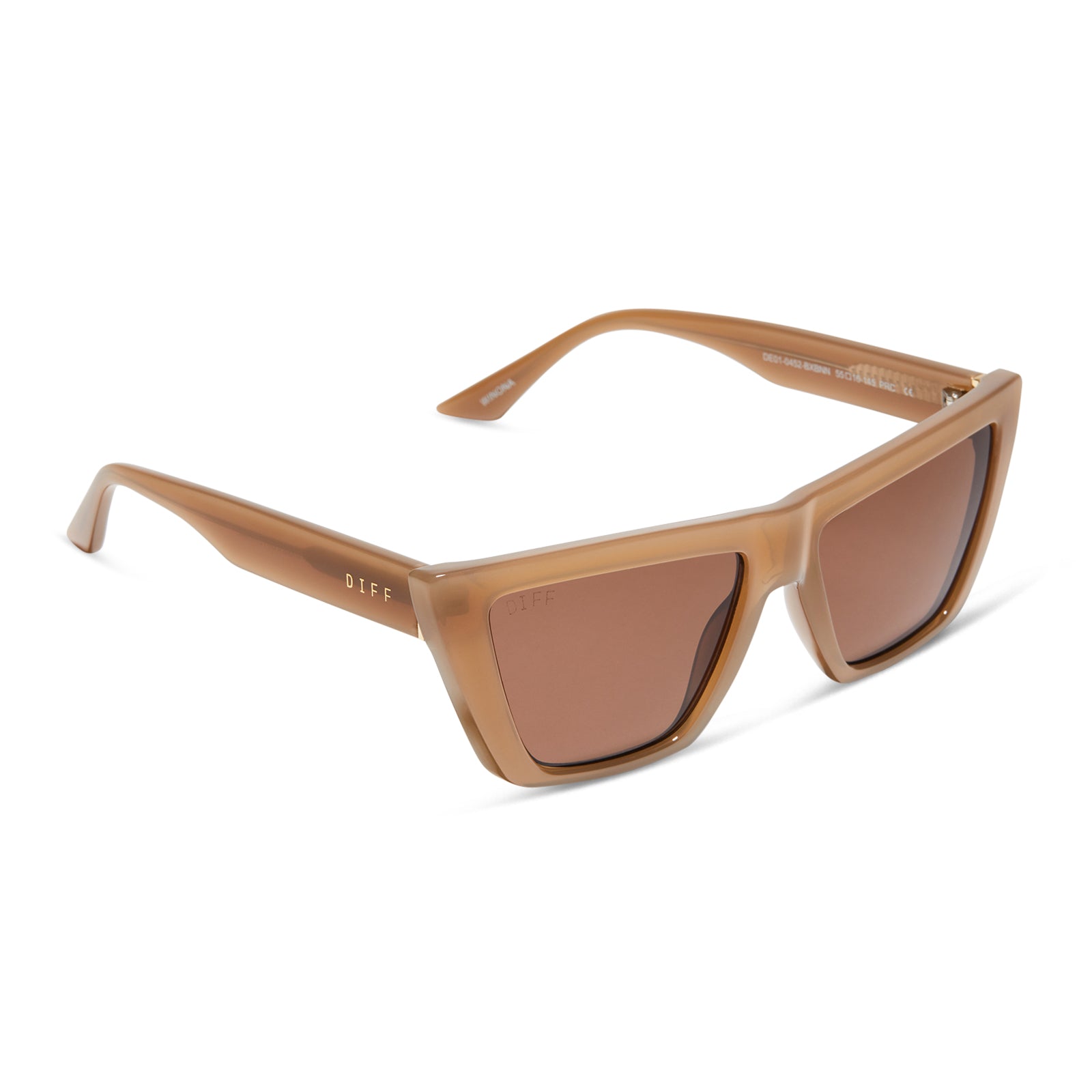 WINONA - MILKY LIGHT BROWN + BROWN SUNGLASSES - Image 2