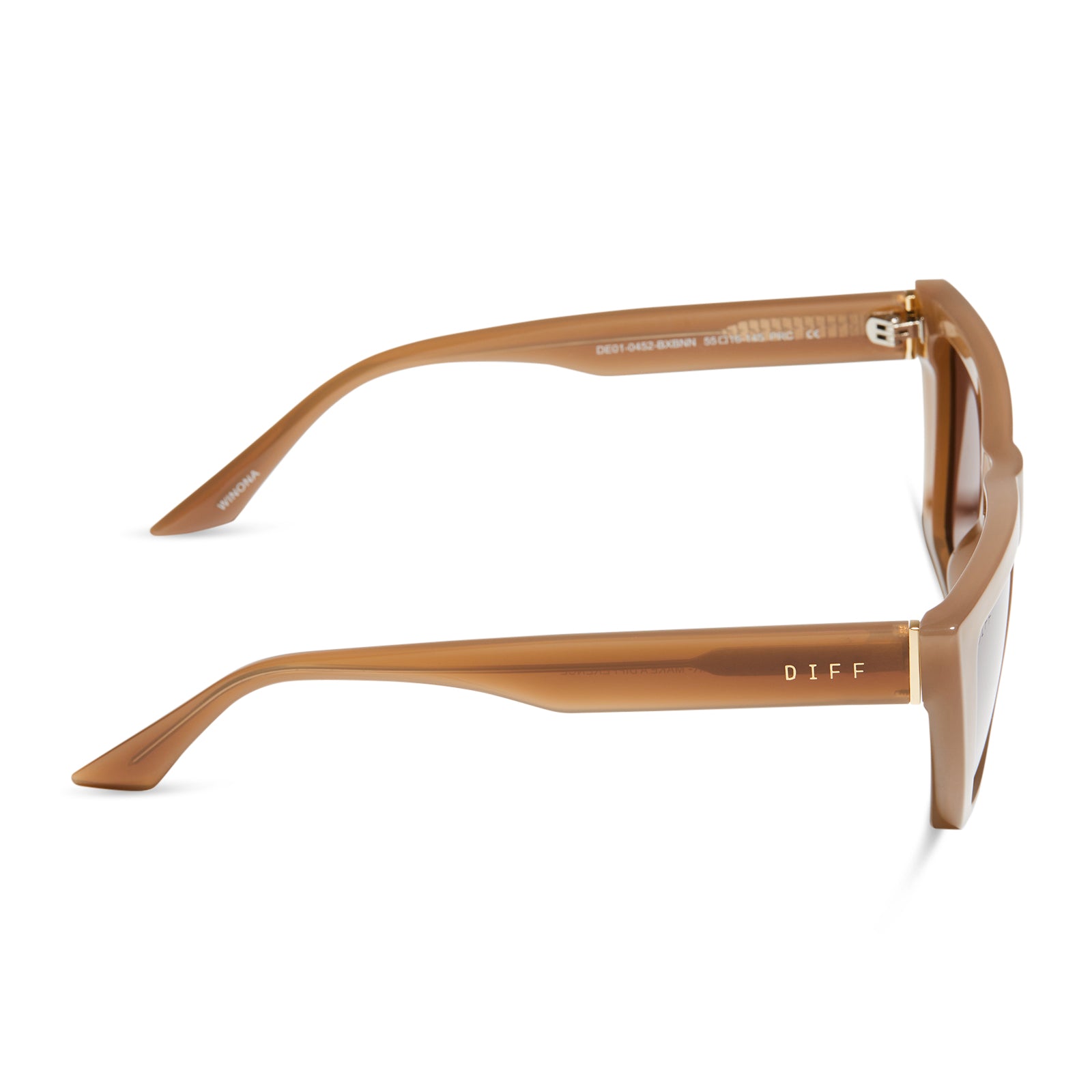 WINONA - MILKY LIGHT BROWN + BROWN SUNGLASSES - Image 3