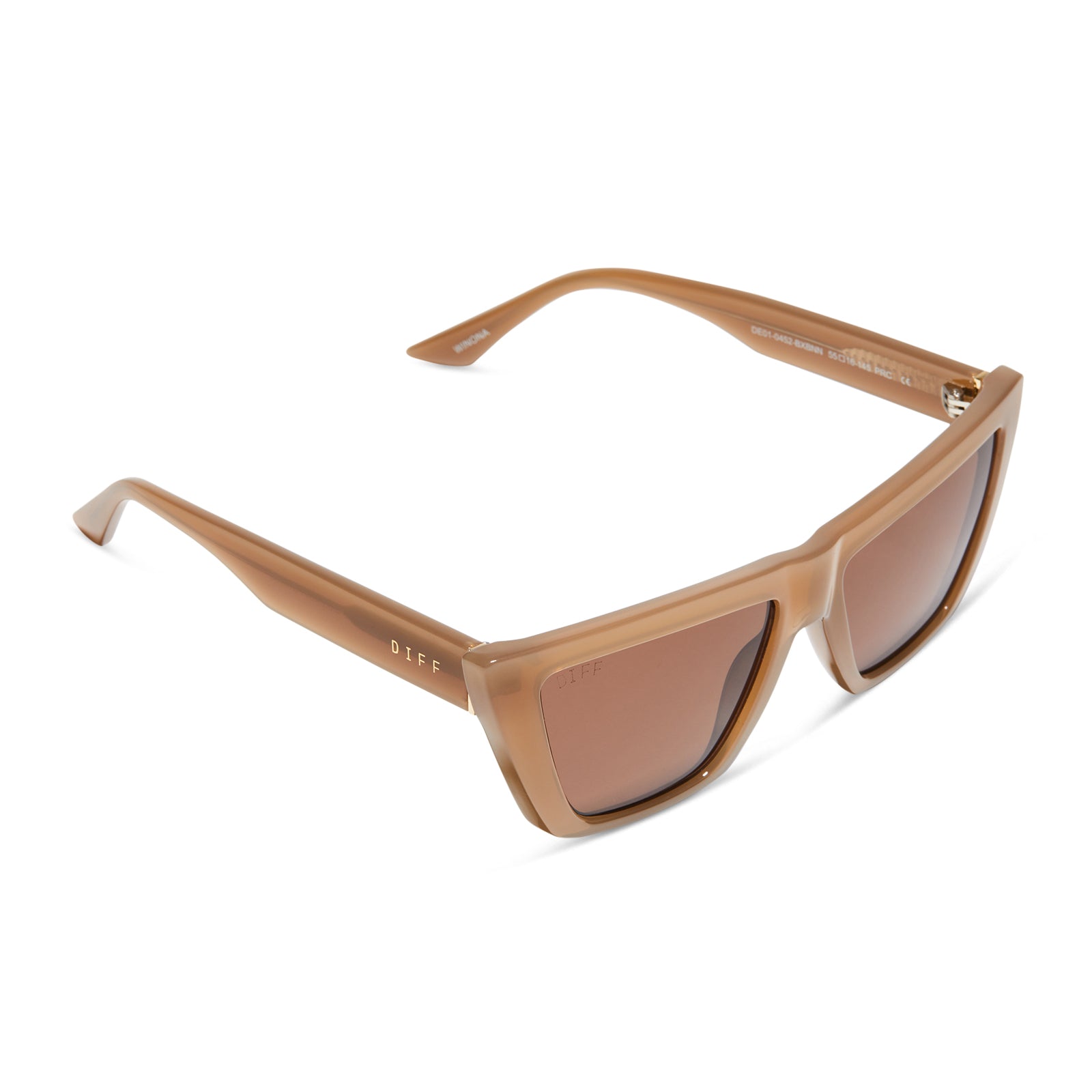 WINONA - MILKY LIGHT BROWN + BROWN SUNGLASSES - Image 4