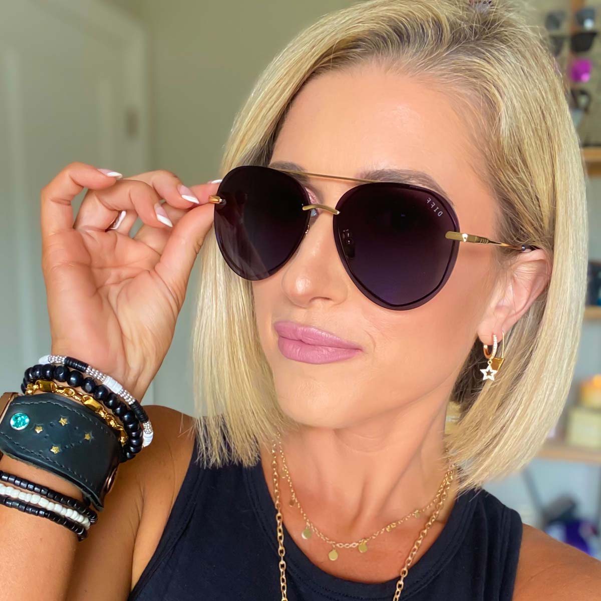LENOX - GOLD + BLUE GRADIENT + POLARIZED SUNGLASSES - Image 12