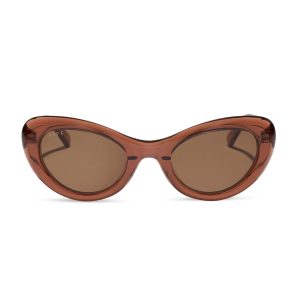ZARIA - CAFÉ OLE + BROWN SUNGLASSES