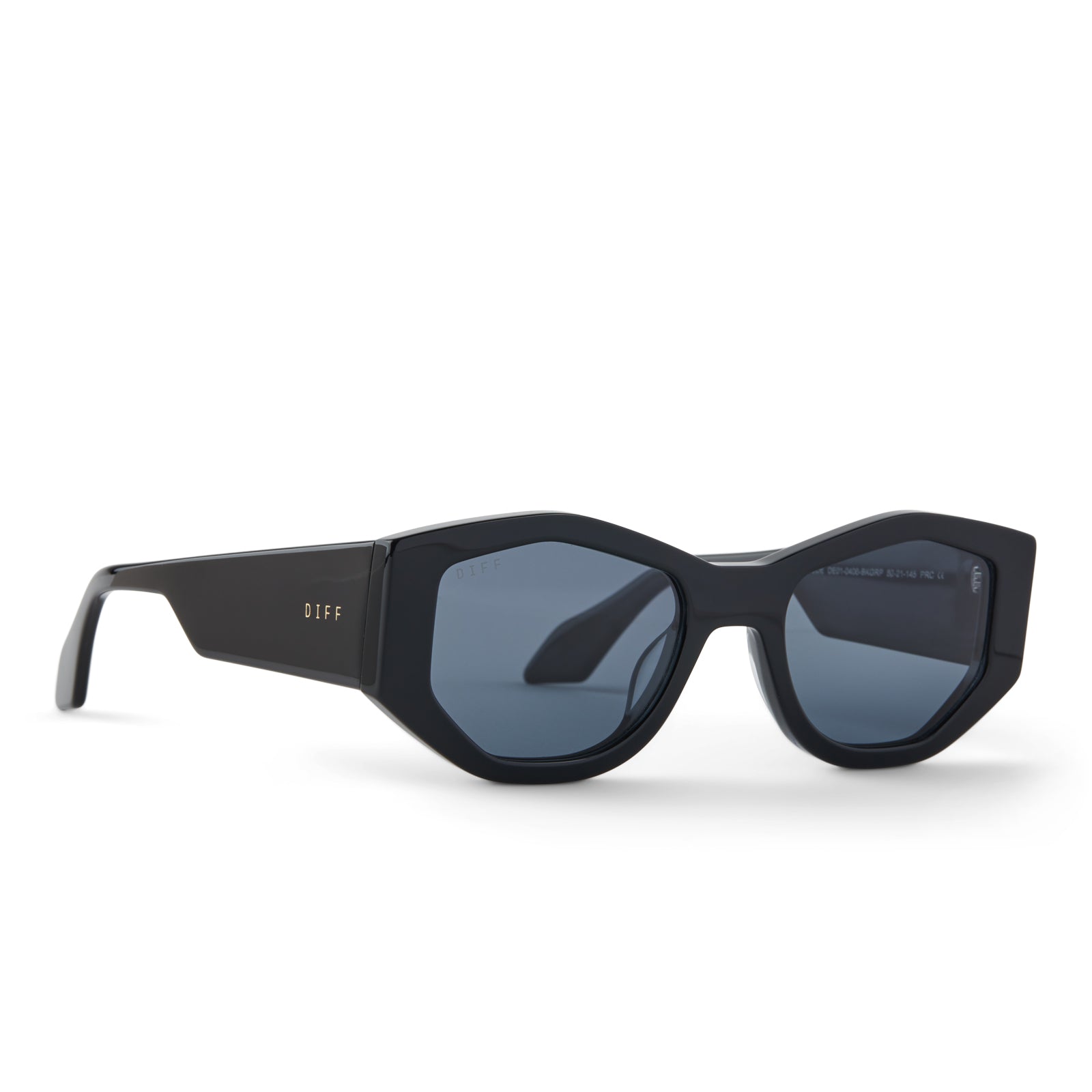ZOE - BLACK + GREY POLARIZED SUNGLASSES - Image 2