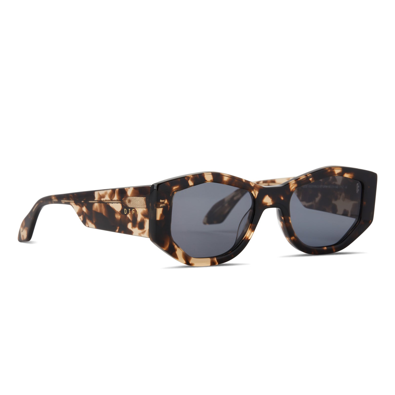 ZOE - ESPRESSO TORTOISE + GREY SUNGLASSES - Image 2