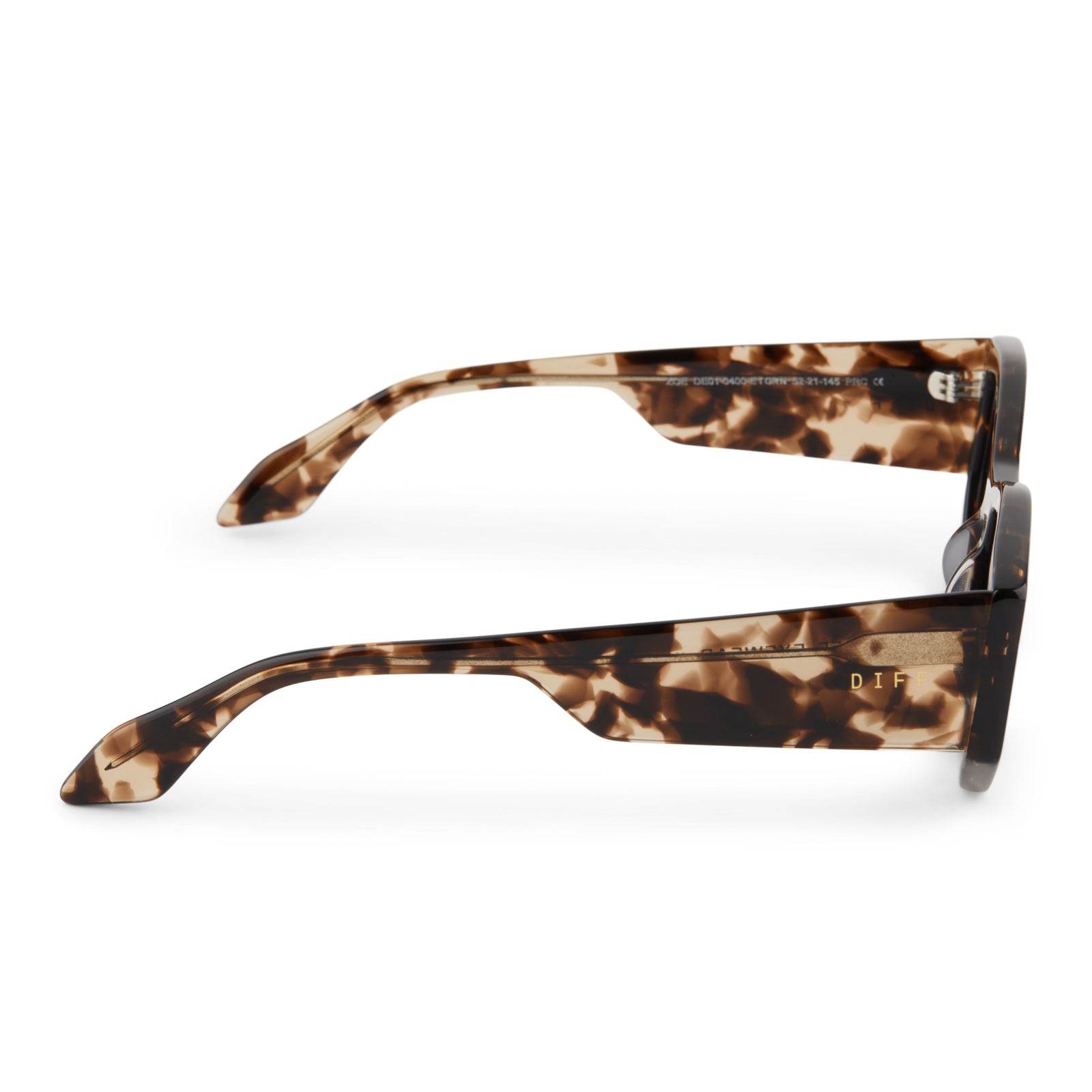 ZOE - ESPRESSO TORTOISE + GREY SUNGLASSES - Image 3