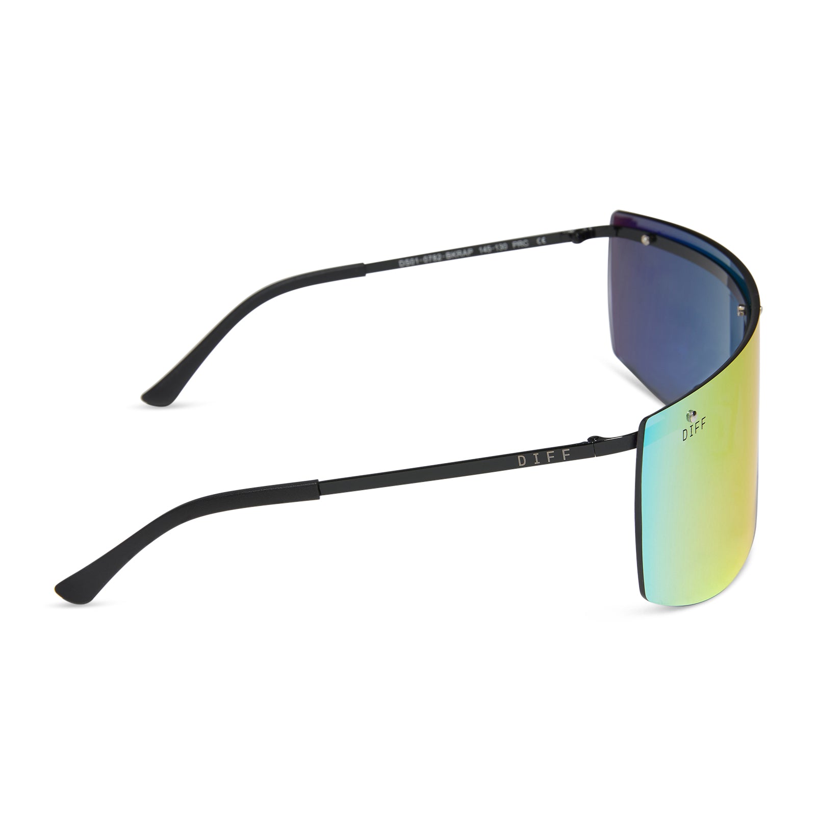 GRANDSLAM - BLACK + RAINBOW MIRROR + POLARIZED SUNGLASSES - Image 3
