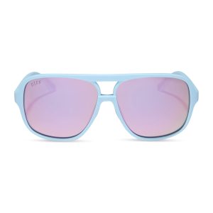 HANGTIME - MATTE BABY BLUE + LAVENDER MIRROR + POLARIZED SUNGLASSES
