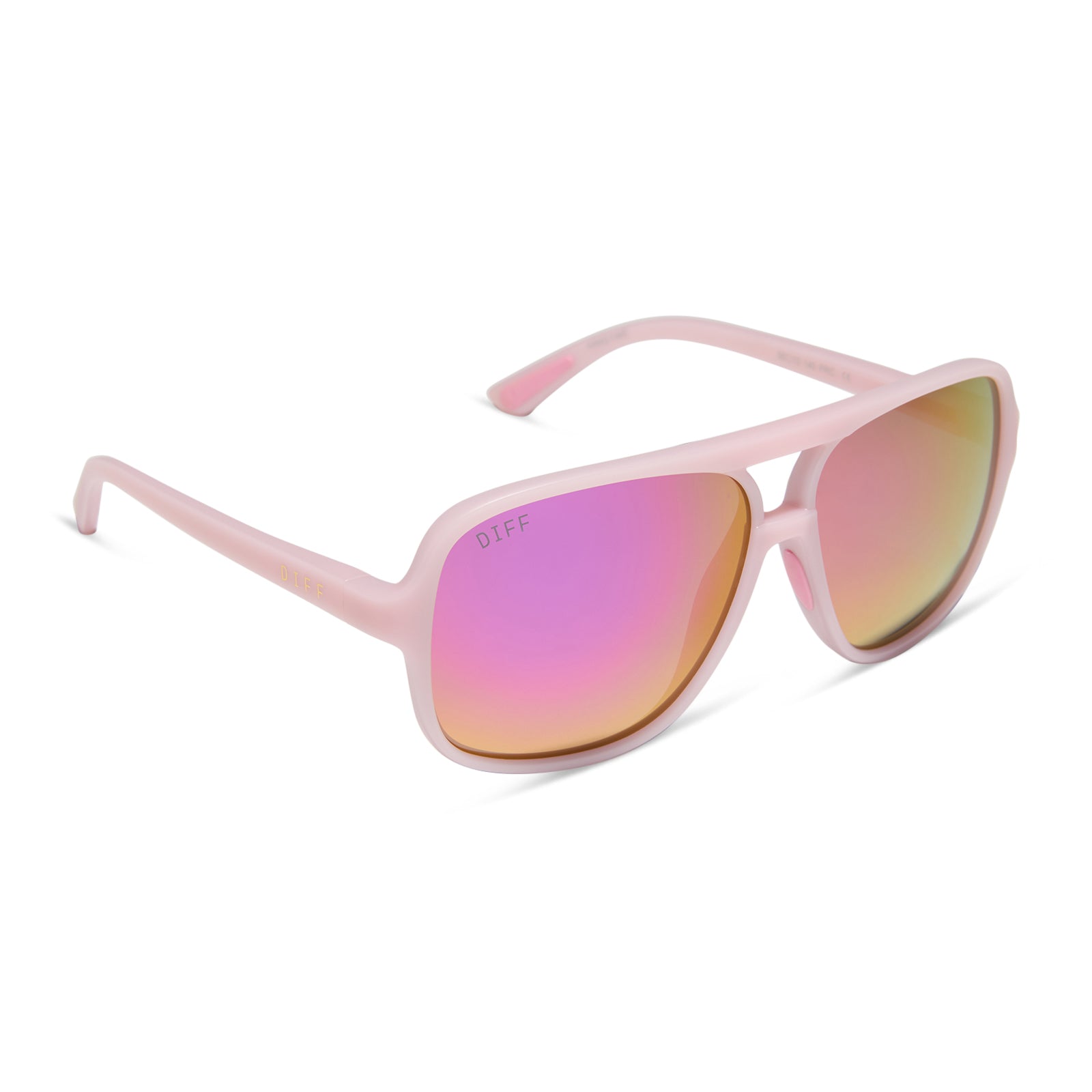 HANGTIME - MATTE BABY PINK + PINK RUSH MIRROR + POLARIZED SUNGLASSES - Image 2