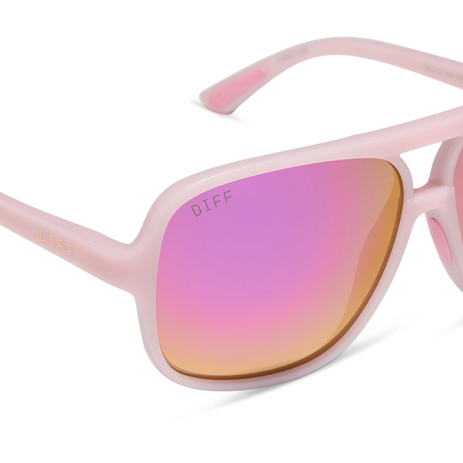 HANGTIME - MATTE BABY PINK + PINK RUSH MIRROR + POLARIZED SUNGLASSES - Image 4