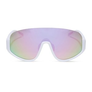 BLAZER - MATTE WHITE + LAVENDER MIRROR + POLARIZED SUNGLASSES