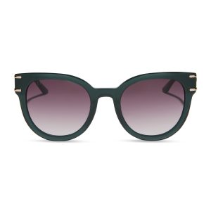 ANNA - RICH EMERALD + ROYAL PURPLE GRADIENT SUNGLASSES